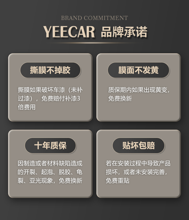 YEECAR品牌承诺